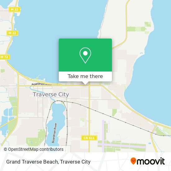 Mapa de Grand Traverse Beach