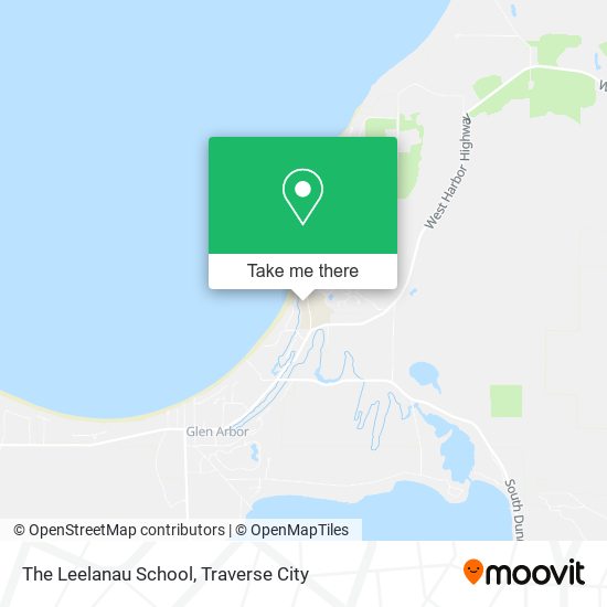 The Leelanau School map