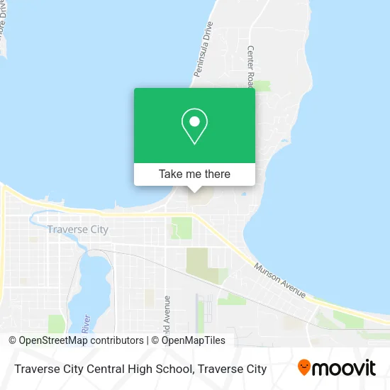 Traverse City Central High School map