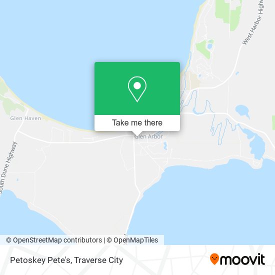 Petoskey Pete's map