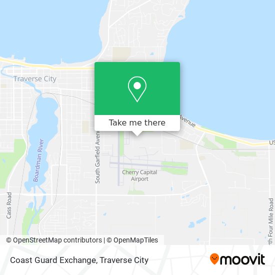 Coast Guard Exchange map
