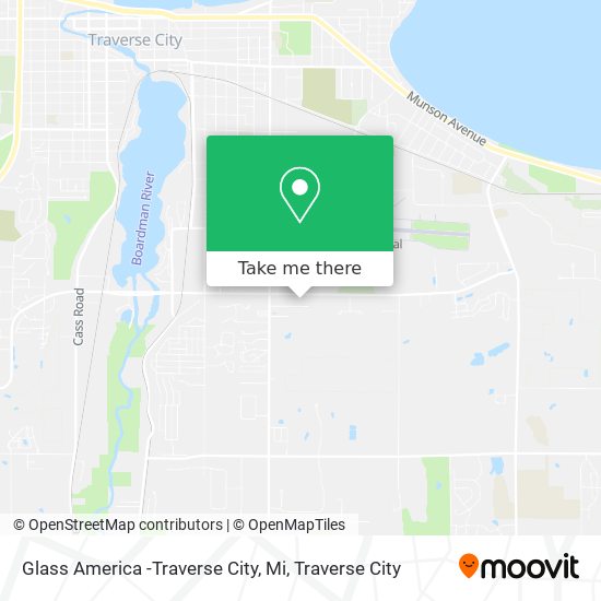 Mapa de Glass America -Traverse City, Mi