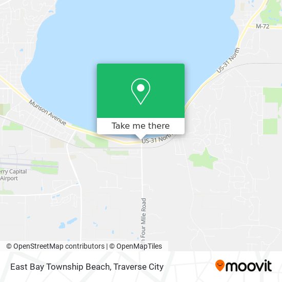 Mapa de East Bay Township Beach