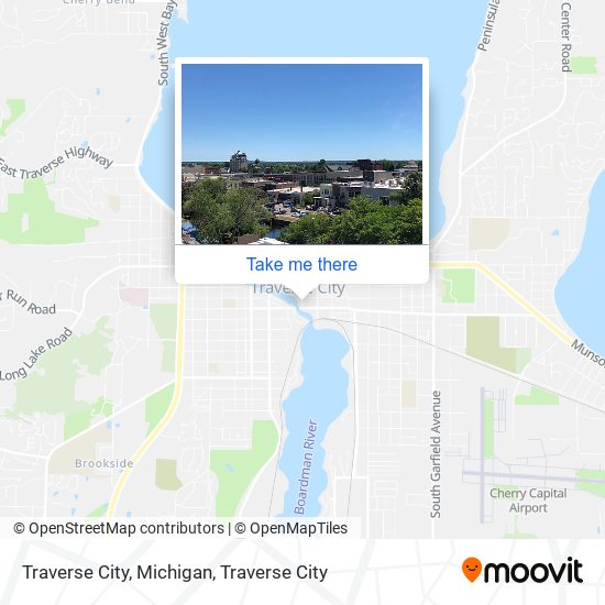 Mapa de Traverse City, Michigan