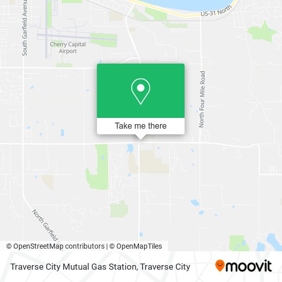 Traverse City Mutual Gas Station map