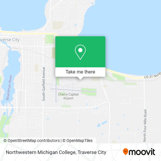 Northwestern Michigan College map