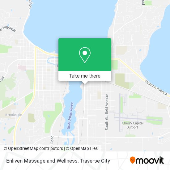 Enliven Massage and Wellness map