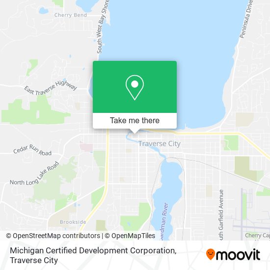 Michigan Certified Development Corporation map