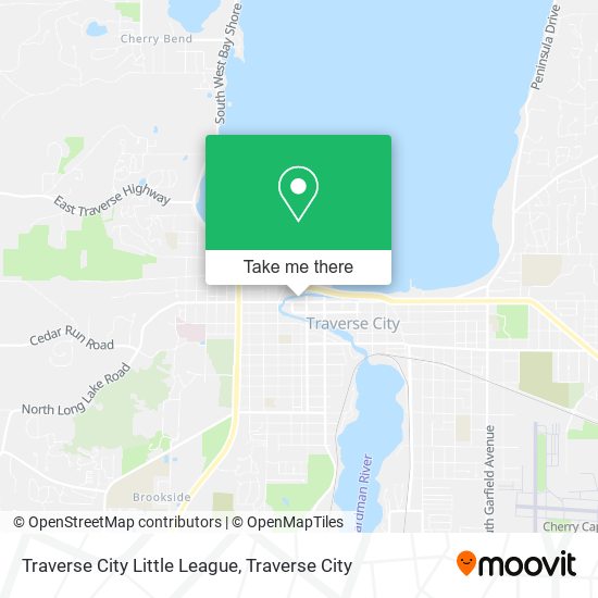 Traverse City Little League map