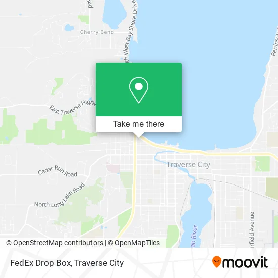 Mapa de FedEx Drop Box