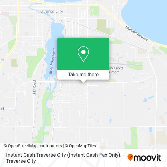 Mapa de Instant Cash Traverse City (Instant Cash-Fax Only)