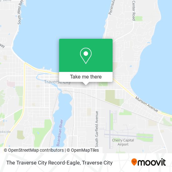 The Traverse City Record-Eagle map