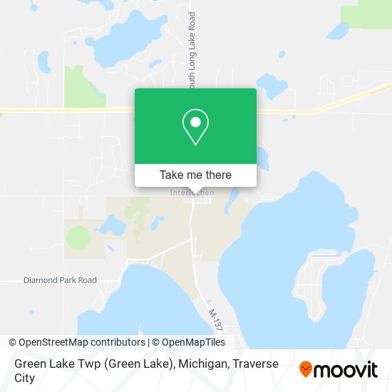 Green Lake Twp (Green Lake), Michigan map