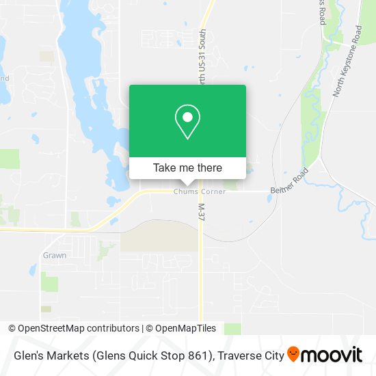 Glen's Markets (Glens Quick Stop 861) map