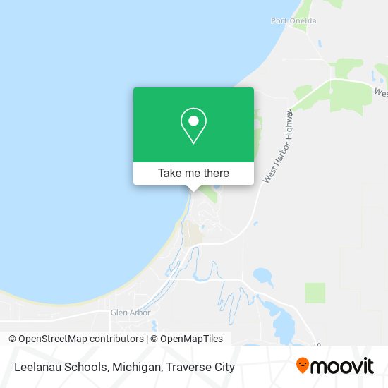 Leelanau Schools, Michigan map