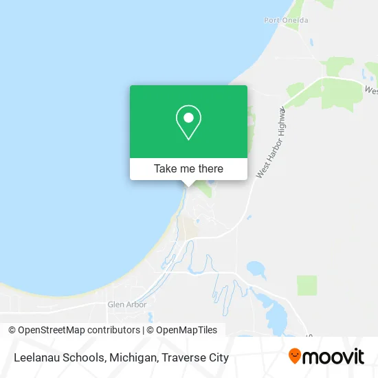 Leelanau Schools, Michigan map