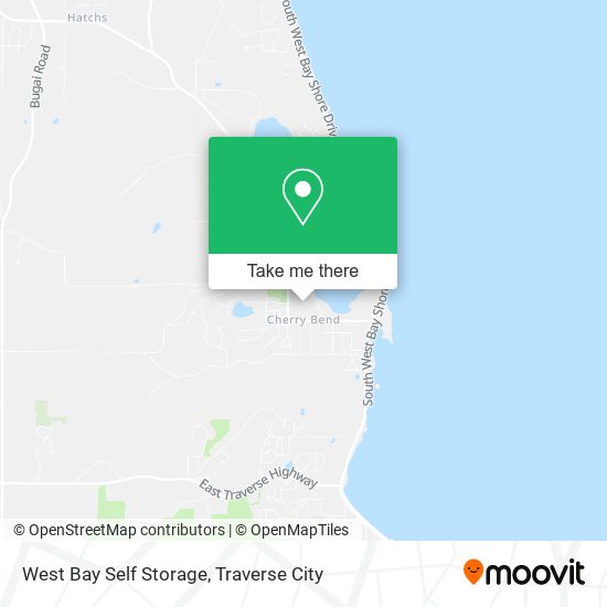 West Bay Self Storage map