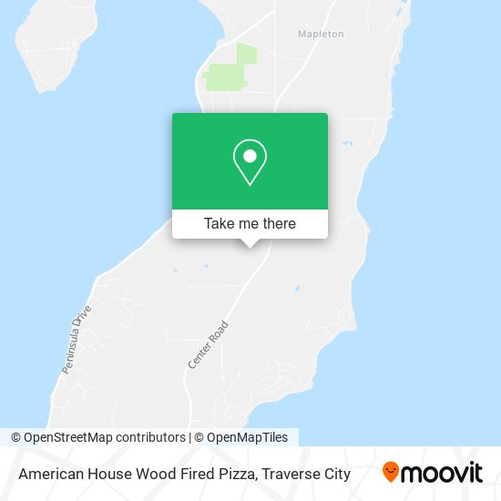 American House Wood Fired Pizza map