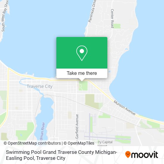 Mapa de Swimming Pool Grand Traverse County Michigan-Easling Pool