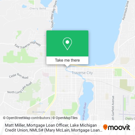 Matt Miller, Mortgage Loan Officer, Lake Michigan Credit Union, NMLS# map