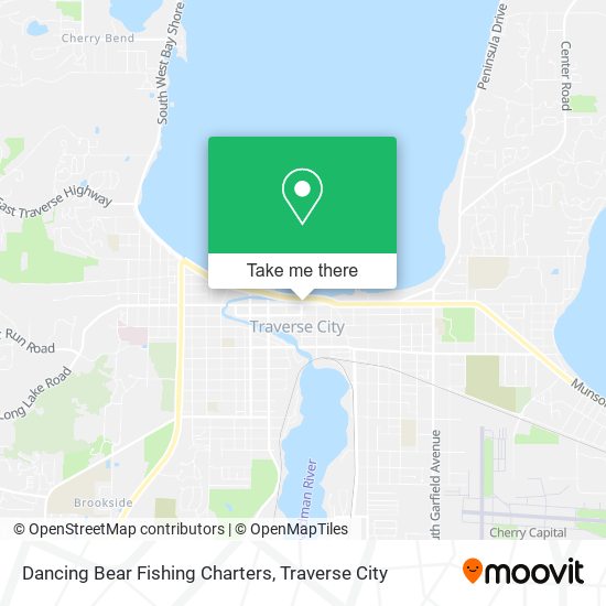Dancing Bear Fishing Charters map