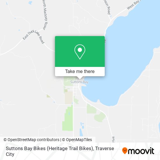 Suttons Bay Bikes (Heritage Trail Bikes) map