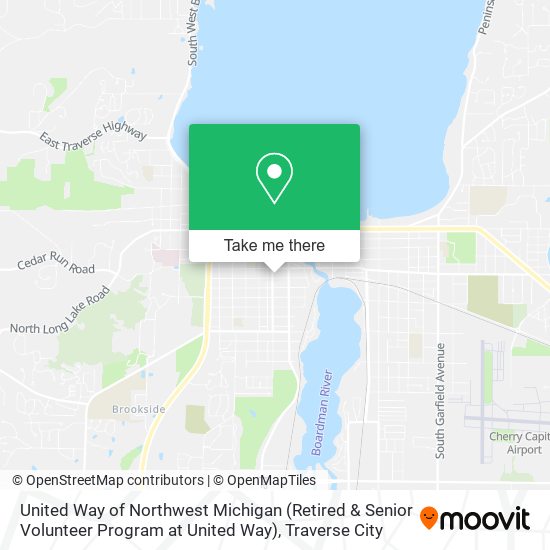 Mapa de United Way of Northwest Michigan (Retired & Senior Volunteer Program at United Way)