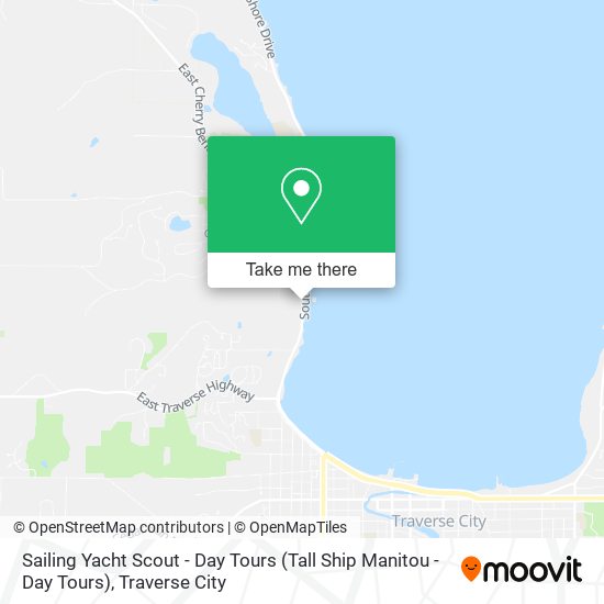 Sailing Yacht Scout - Day Tours (Tall Ship Manitou - Day Tours) map