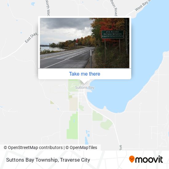 Suttons Bay Township map