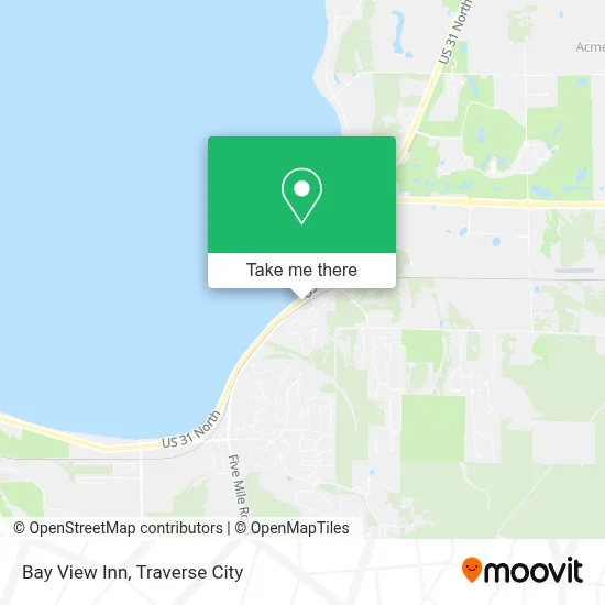 Bay View Inn map