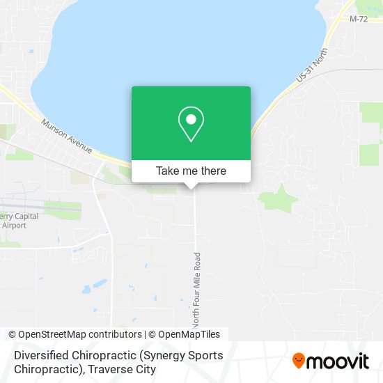 Mapa de Diversified Chiropractic (Synergy Sports Chiropractic)