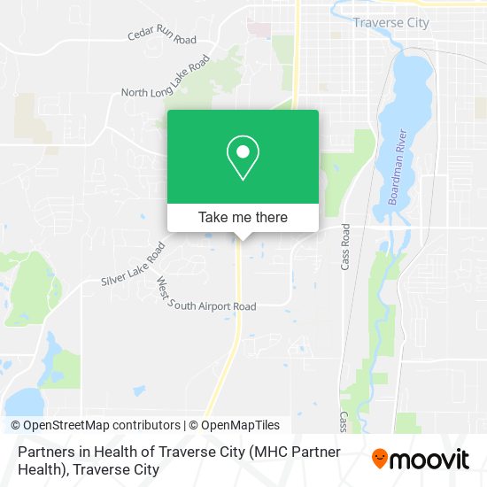 Mapa de Partners in Health of Traverse City (MHC Partner Health)