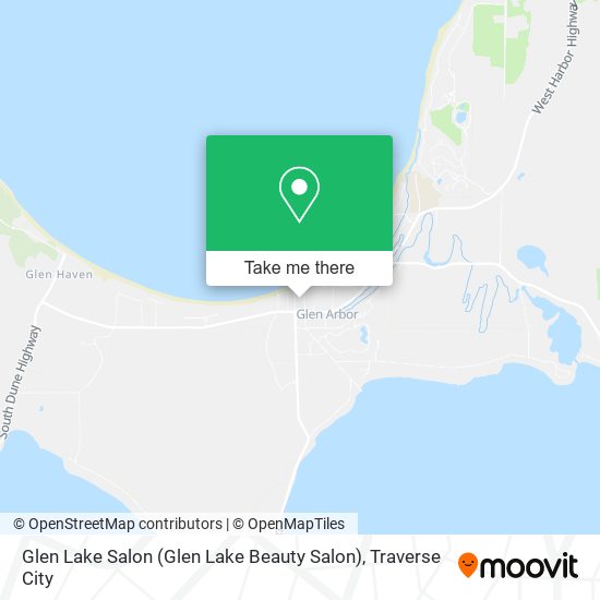 Glen Lake Salon map