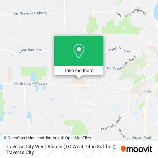 Traverse City West Alumni (TC West Titan Softball) map