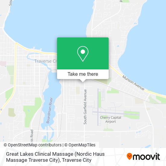 Great Lakes Clinical Massage (Nordic Haus Massage Traverse City) map