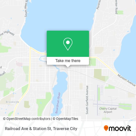 Railroad Ave & Station St map
