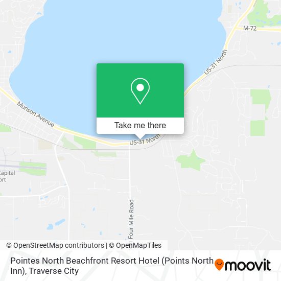 Pointes North Beachfront Resort Hotel (Points North Inn) map