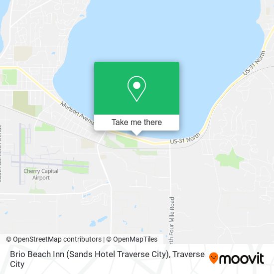 Mapa de Brio Beach Inn (Sands Hotel Traverse City)
