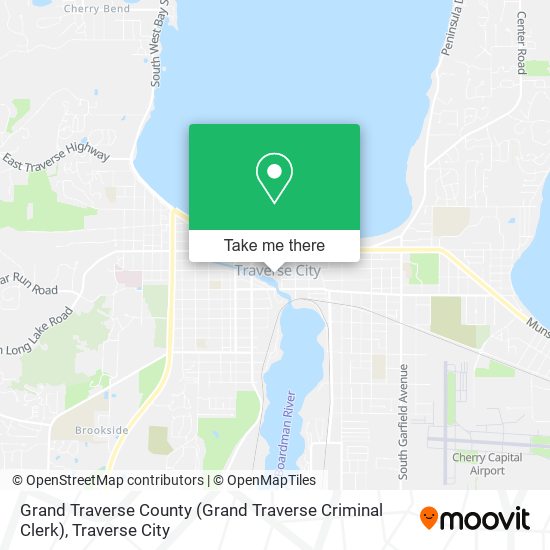 Mapa de Grand Traverse County (Grand Traverse Criminal Clerk)