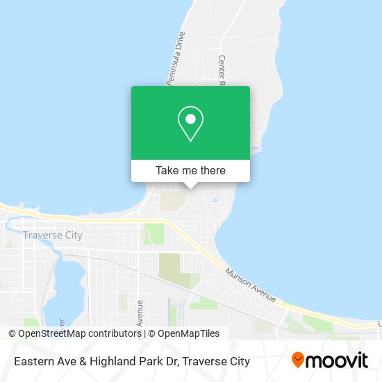 Eastern Ave & Highland Park Dr map