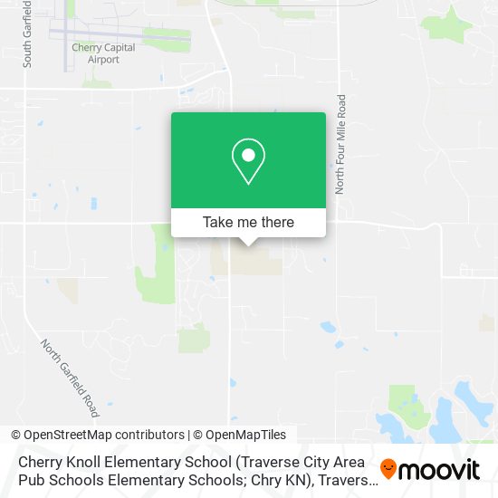 Mapa de Cherry Knoll Elementary School (Traverse City Area Pub Schools Elementary Schools; Chry KN)