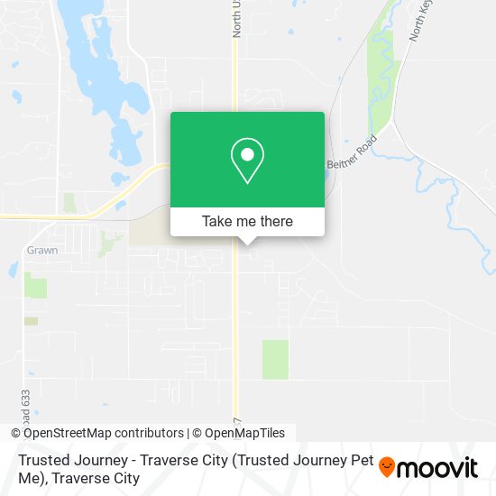 Trusted Journey - Traverse City (Trusted Journey Pet Me) map