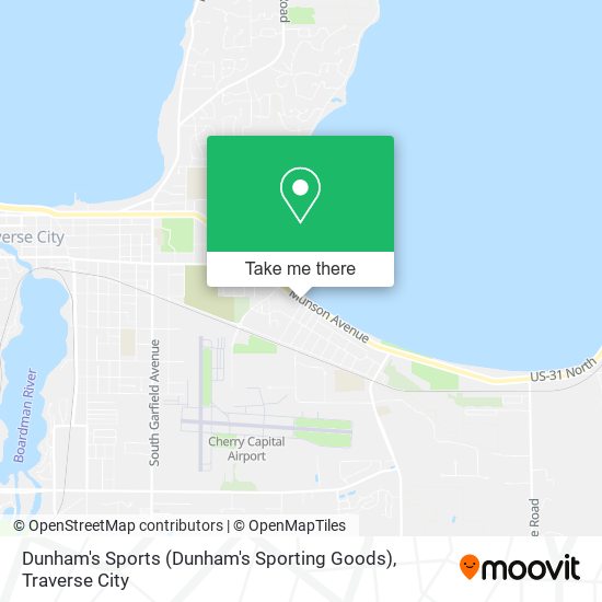 Dunham's Sports (Dunham's Sporting Goods) map