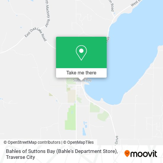 Bahles of Suttons Bay (Bahle's Department Store) map