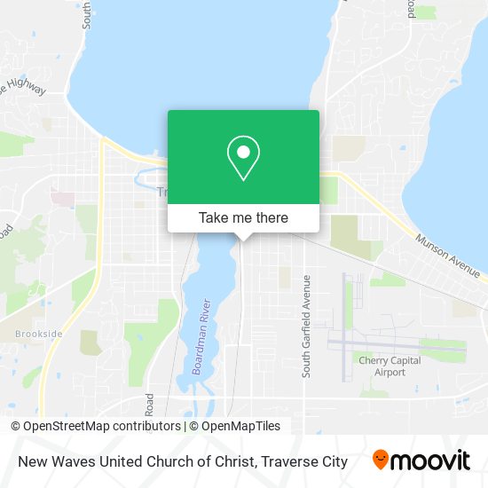 New Waves United Church of Christ map
