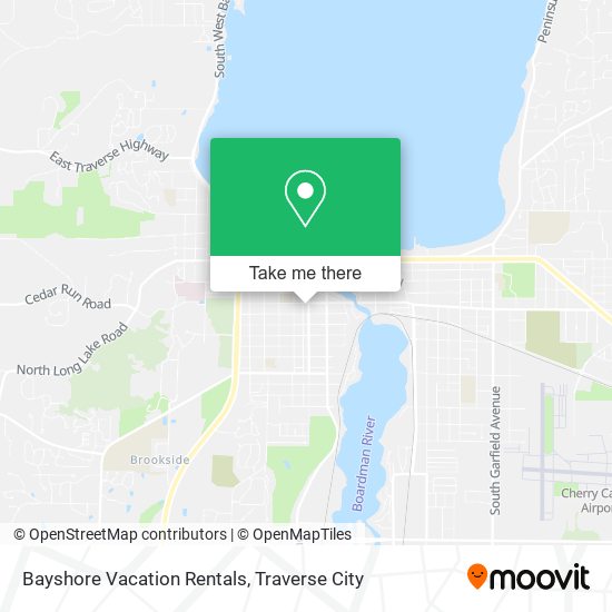 Bayshore Vacation Rentals map