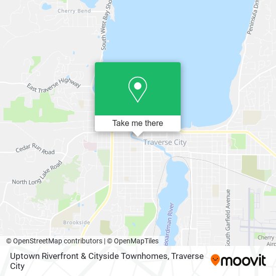 Uptown Riverfront & Cityside Townhomes map