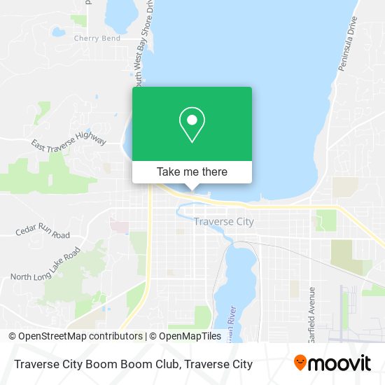 Traverse City Boom Boom Club map