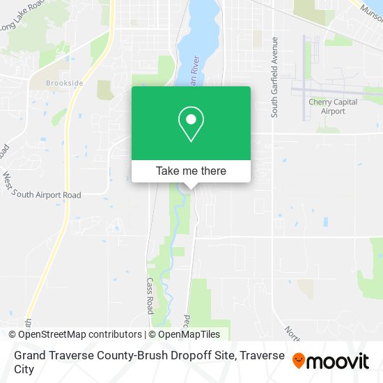Grand Traverse County-Brush Dropoff Site map