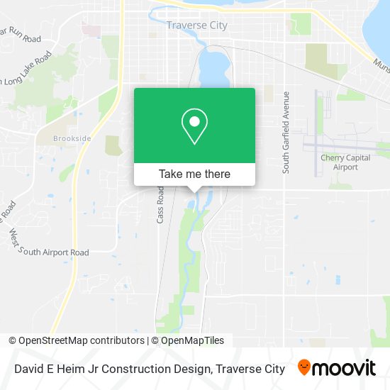 David E Heim Jr Construction Design map